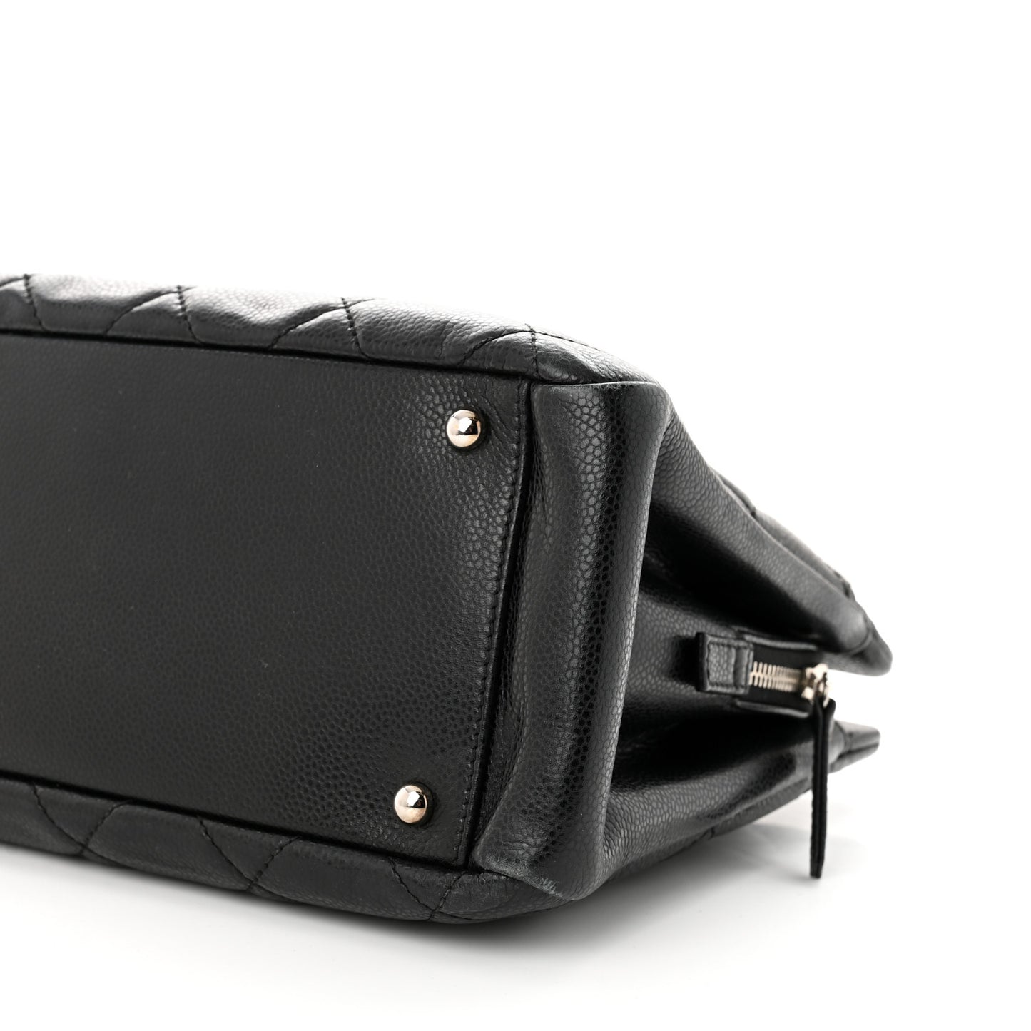 Caviar Quilted Timeless CC Soft Tote Black