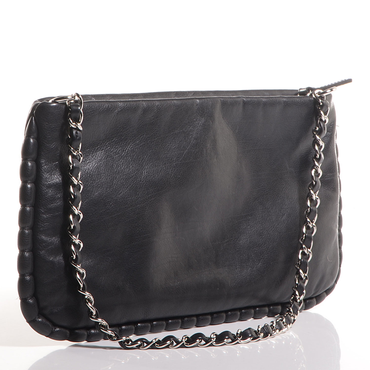 Chanel Calfskin On the Bund Pochette Black 3 of 7