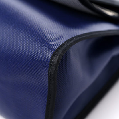 Hermes Toile H Berline Vache Hunter Herbag Zip PM 31 Bleu Saphir Black 12 of 15