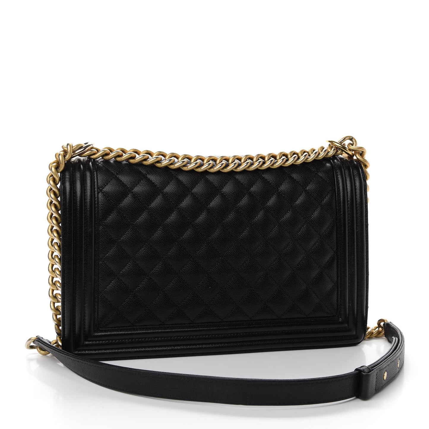 Caviar Quilted New Medium Boy Flap Black