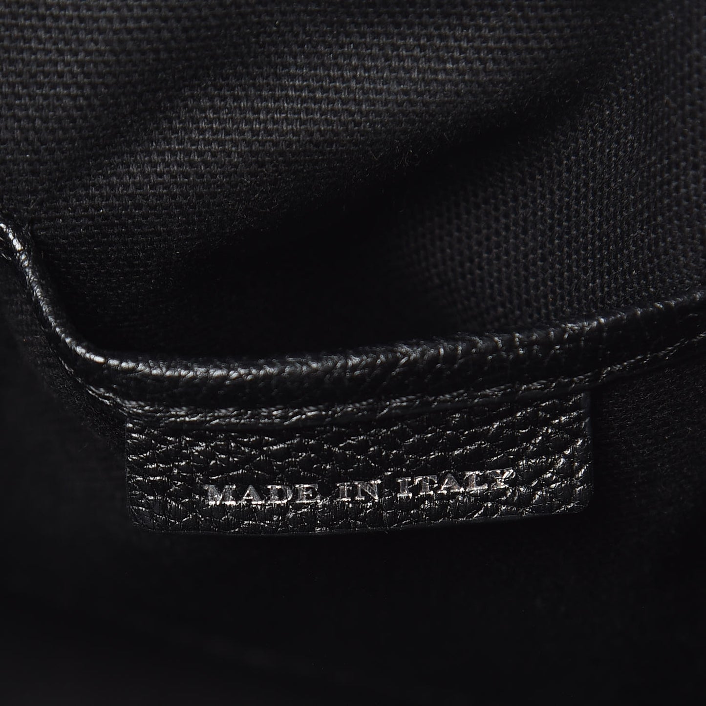 Goatskin Link Print Baby Banner Tote Black