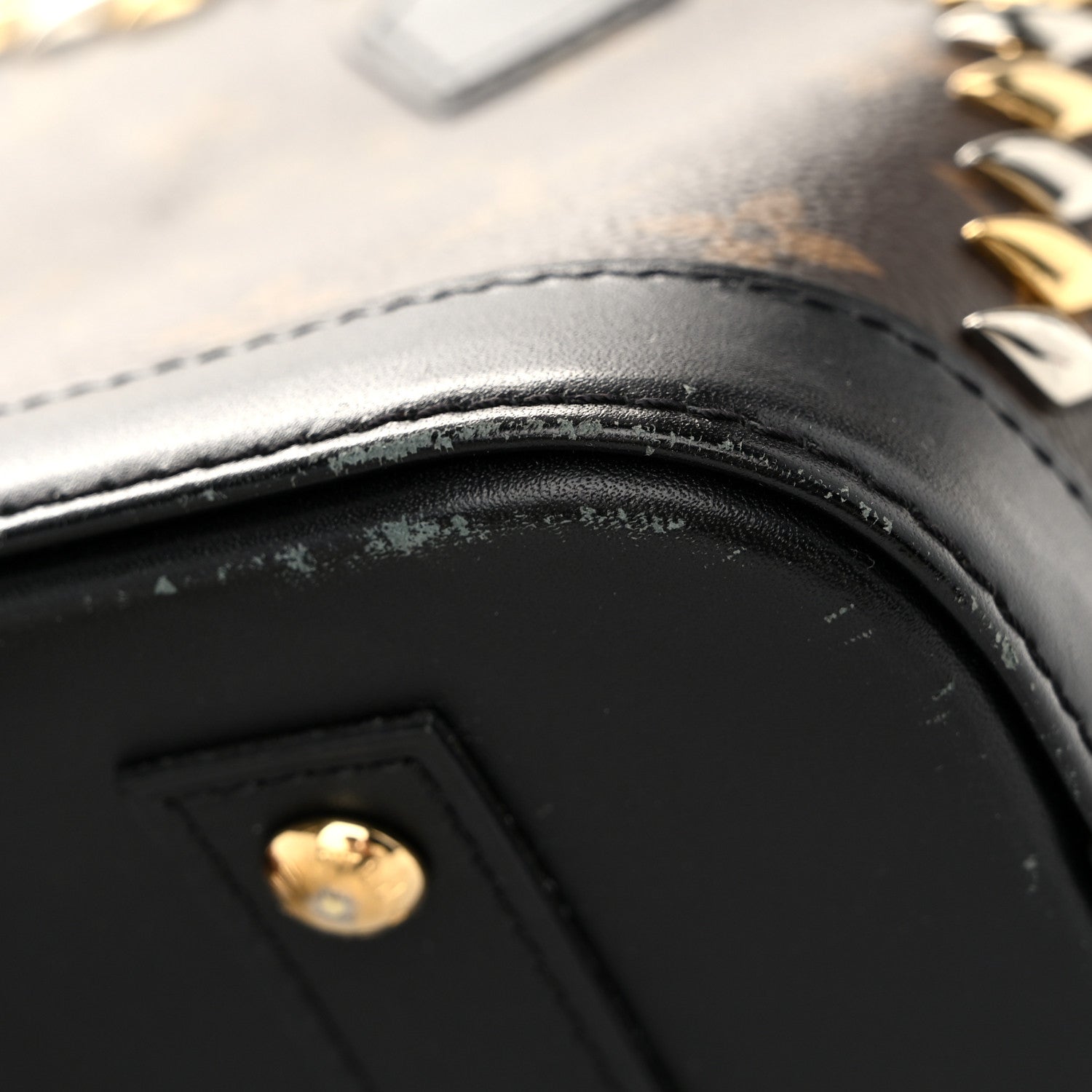 Louis Vuitton Monogram Macassar Studded Alma BB 23 of 23