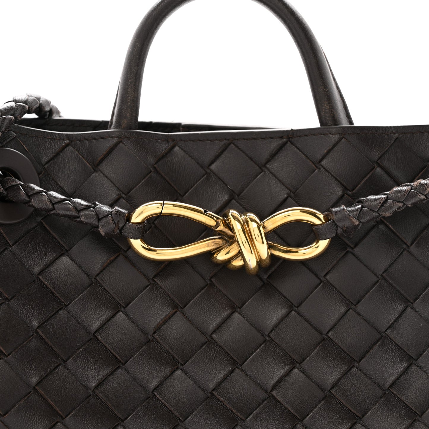 Nappa Intrecciato Small Andiamo Shoulder Bag Fondant