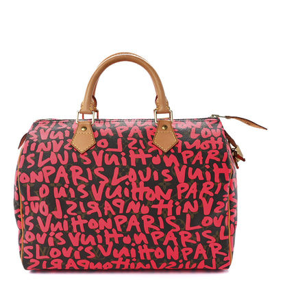 Louis Vuitton Monogram Graffiti Speedy 30 Fuchsia 1 of 11