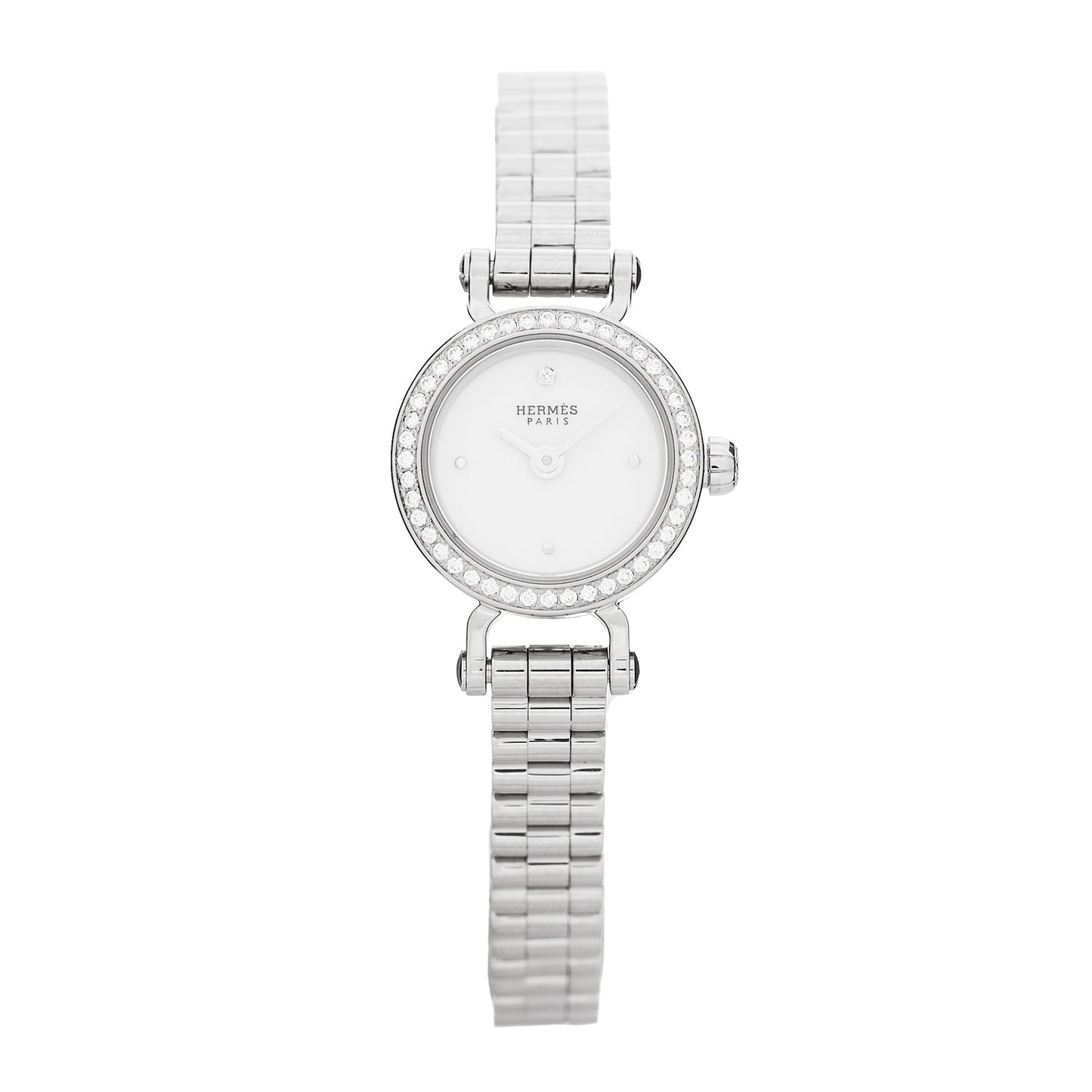 18K White Gold Diamond 16mm Faubourg Quartz Watch