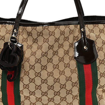 Gucci Monogram Web Large Jolie Tote Brown 8 of 11