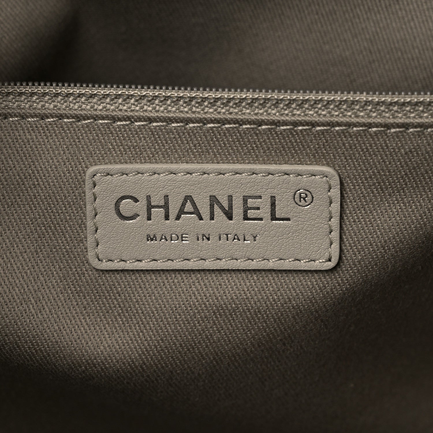 Chanel Mixed Fibers Medium Deauville Tote Grey 7 of 12