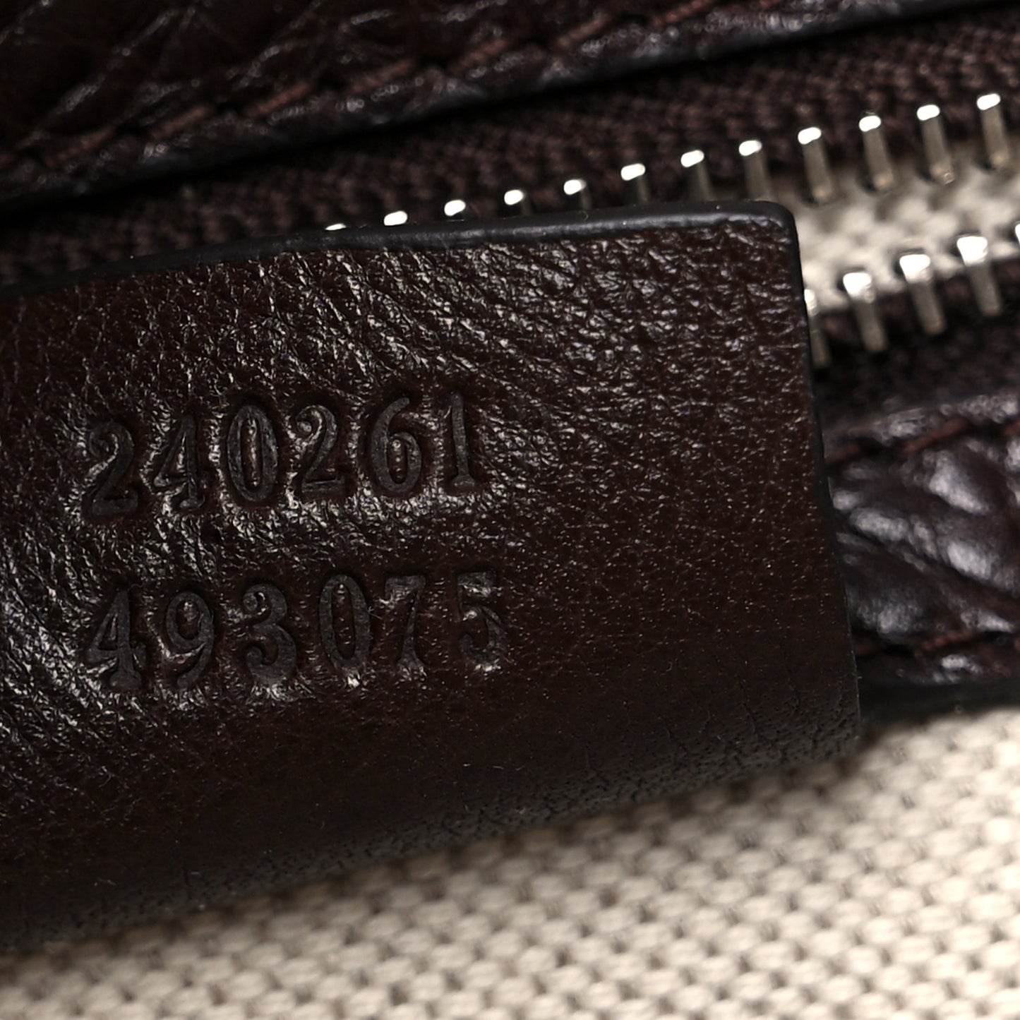 Guccissima Medium Techno Horsebit Hobo Brown