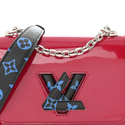 Louis Vuitton Patent Monogram Twist Shoulder Bag PM Red Blue 7 of 18