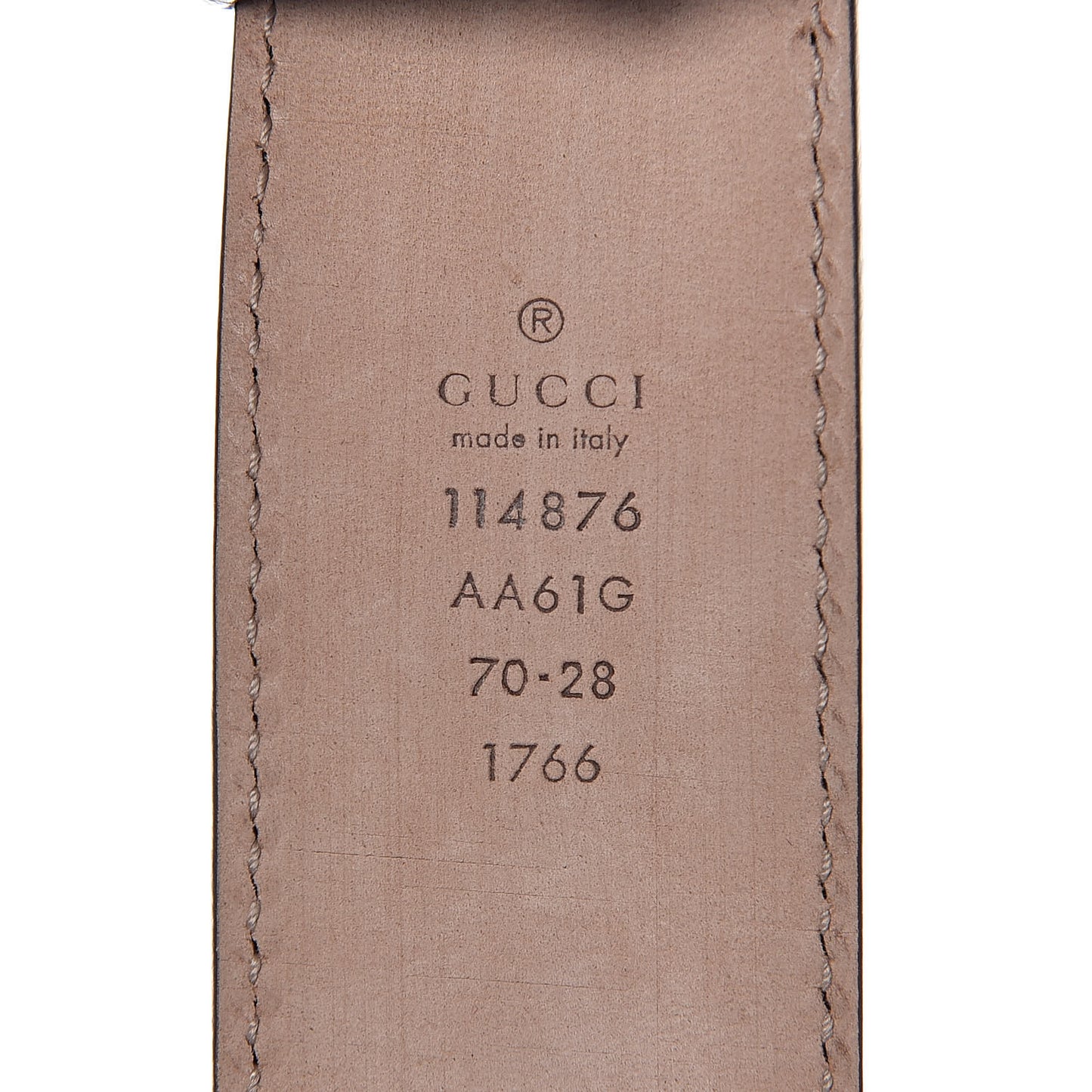 Guccissima Interlocking G Belt 70 28 Off White