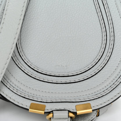 Chloe Calfskin Mini Marcie Round Crossbody Bag Faded Blue 8 of 13