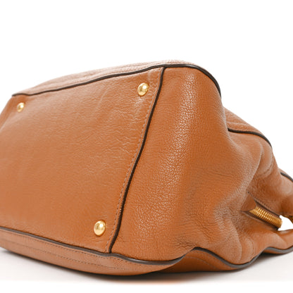 Miu Miu Goatskin Madras Bauletto Cuoio 9 of 9