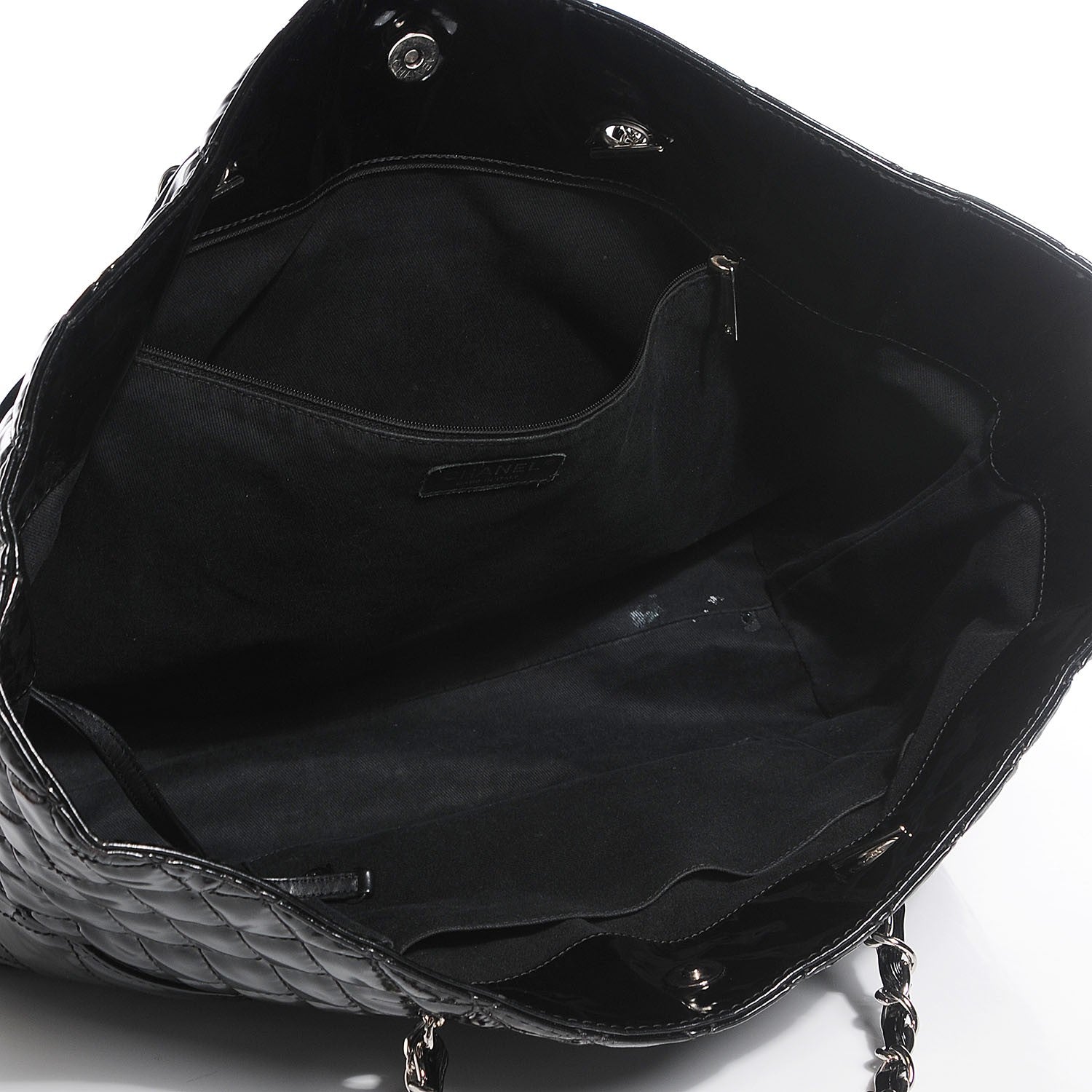 Chanel Vinyl Quilted Large In The Business Tote Black 5 of 9
