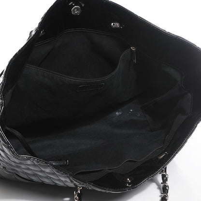 Chanel Vinyl Quilted Large In The Business Tote Black 5 of 9
