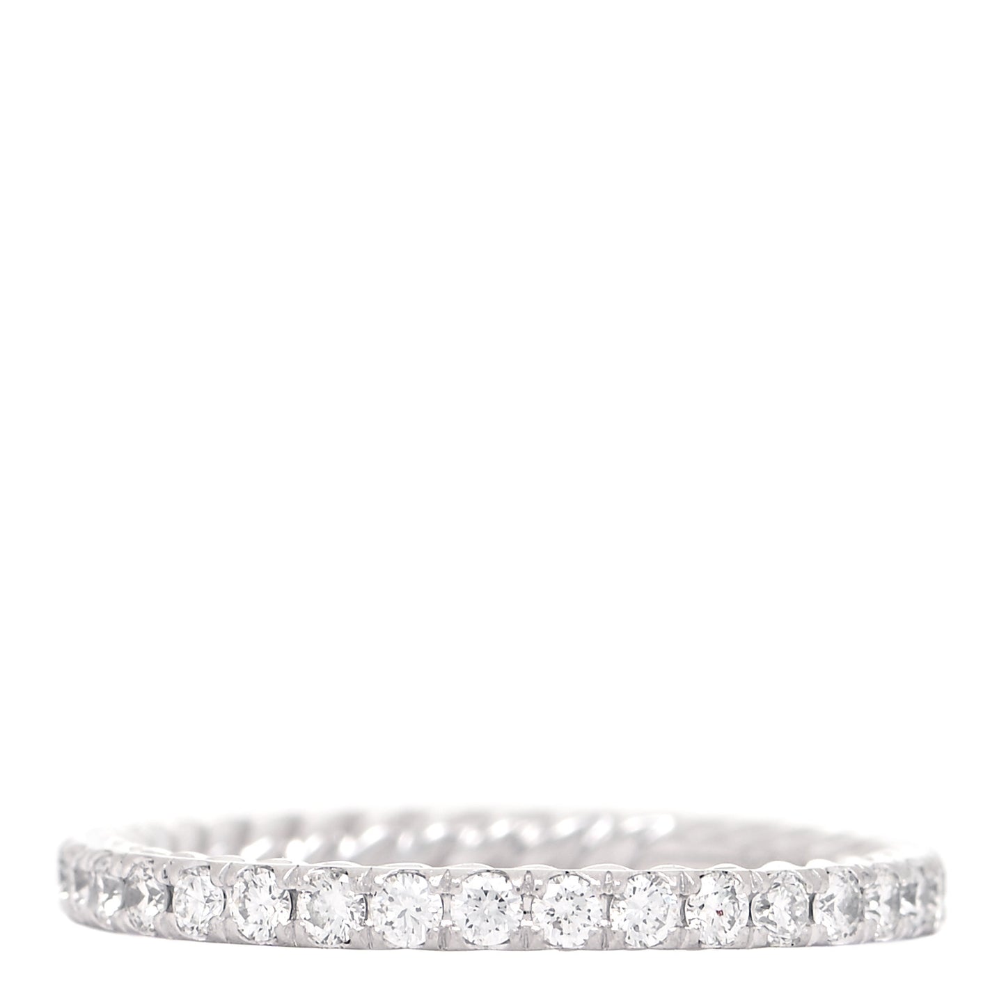 Platinum Diamond 1.8mm Eden Eternity Wedding Band Ring 48 4.5
