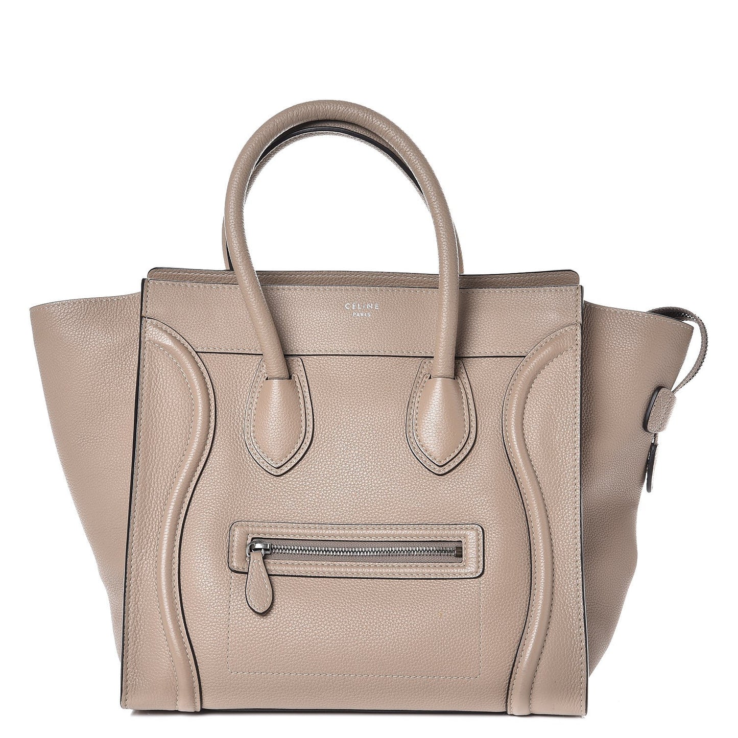 Drummed Calfskin Mini Luggage Dune