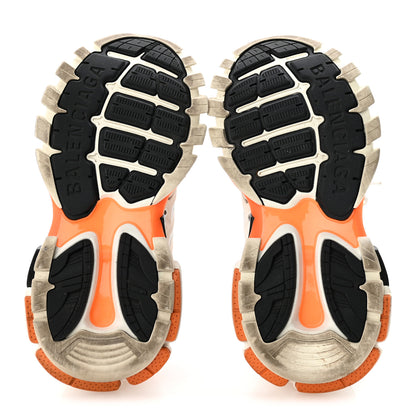 Balenciaga Rubber Mesh Fabric Monocolor Recycled Sole Womens Track Sneakers 35 White Orange 6 of 9