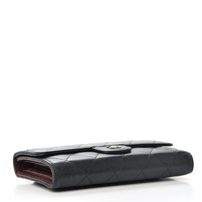 Chanel Caviar Quilted Large Flap Wallet Black 4 of 8
