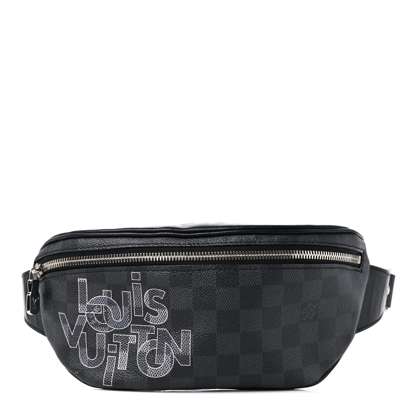 Damier Graphite Logo Campus BumBag Grey