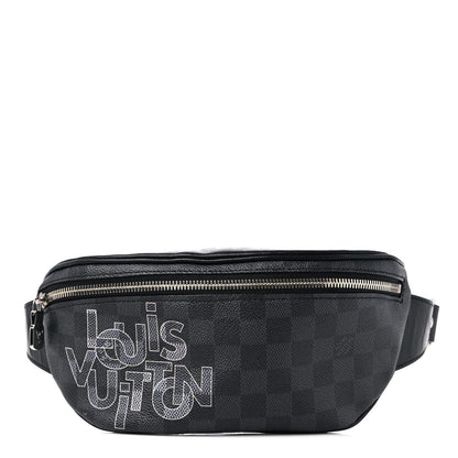Louis Vuitton Damier Graphite Logo Campus BumBag Grey 1 of 10
