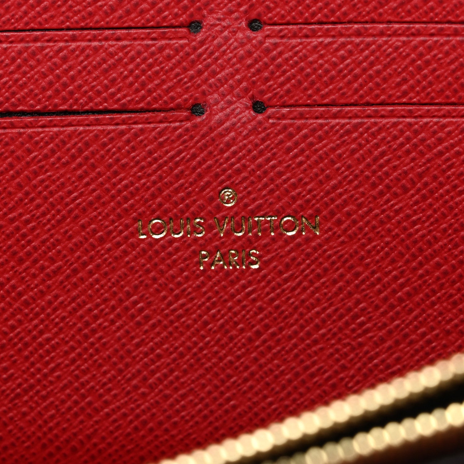 Louis Vuitton Damier Ebene Clemence Wallet Cherry 6 of 7