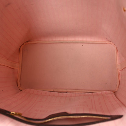 Louis Vuitton Damier Ebene Neo Neverfull MM Rose Ballerine 5 of 16