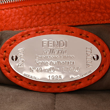 Fendi Cuoio Romano Selleria Large Anna Bucket Bag Arancio 6 of 10