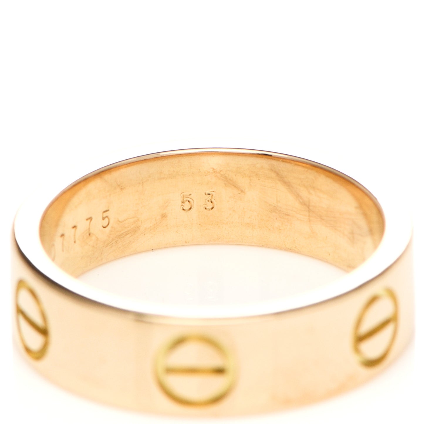 18K Yellow Gold 5.5mm LOVE Ring 53 6.25