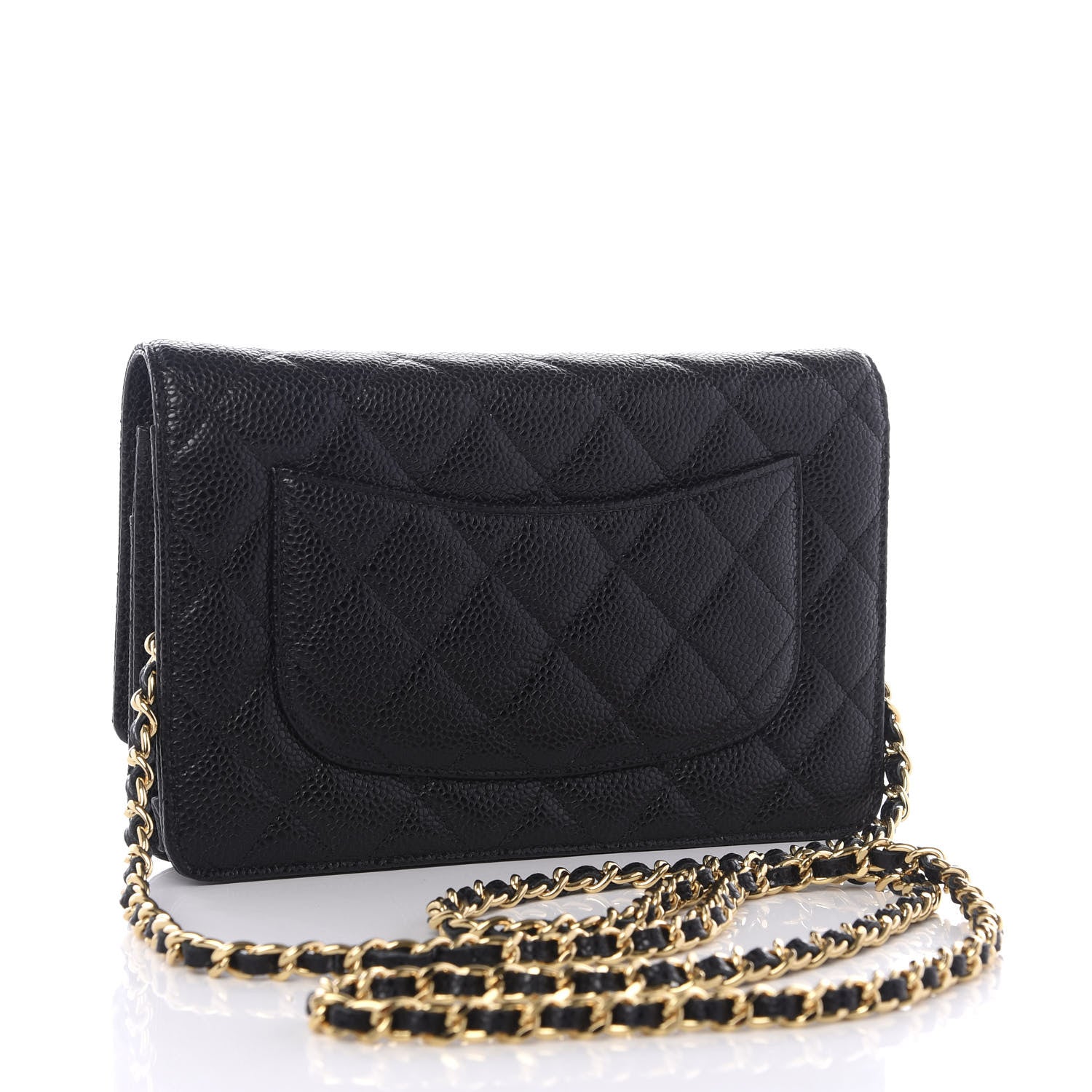 Chanel Caviar Quilted Wallet On Chain WOC Black 2 of 11