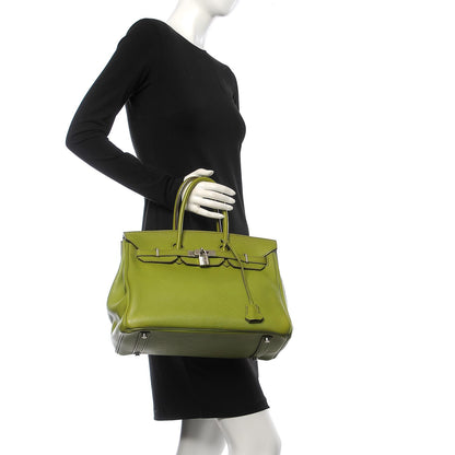 Hermes Togo Birkin 35 Vert Anis 2 of 12