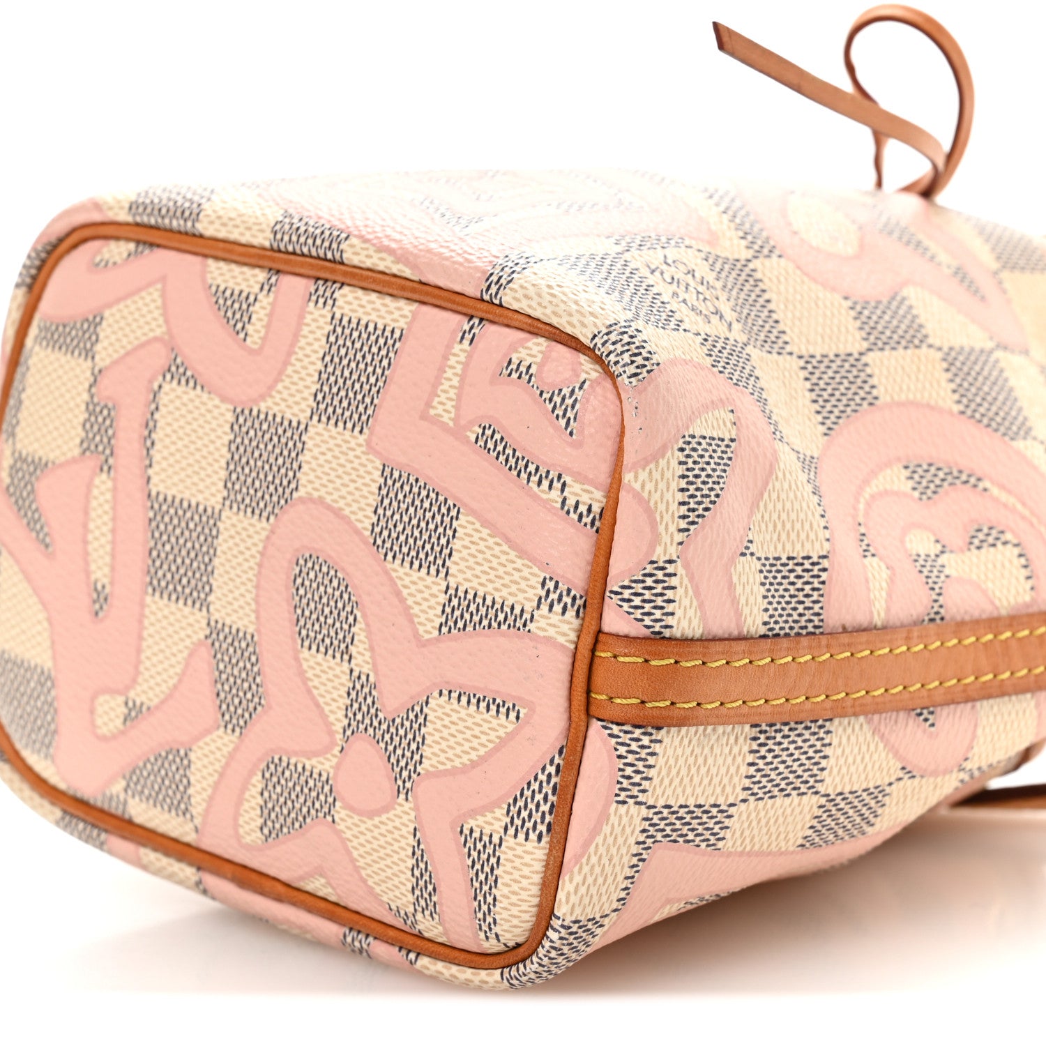 Louis Vuitton Damier Azur Tahitienne Nano Noe Rose Ballerine 10 of 10