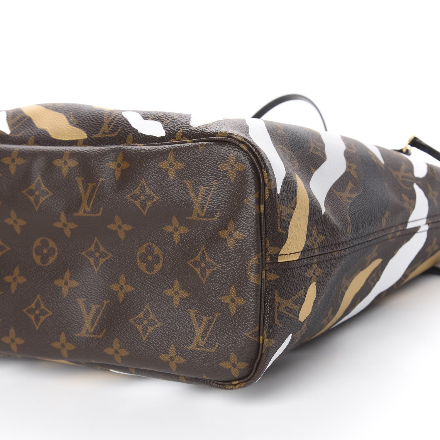 Louis Vuitton X LOL Monogram Neverfull MM Gold Silver 10 of 11