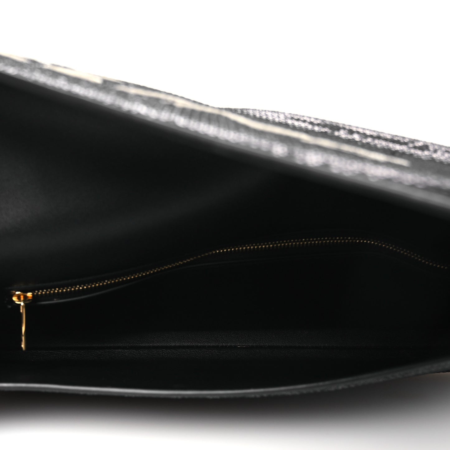 Sequin Asymetric Clutch  Black White