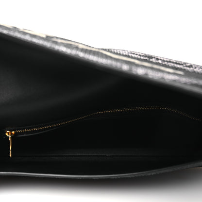 Celine Sequin Asymetric Clutch  Black White 5 of 10