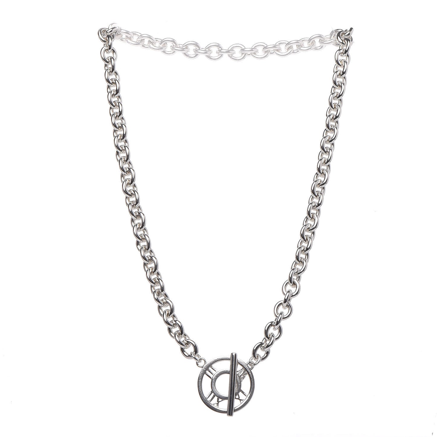 Sterling Silver Atlas Toggle Chain Necklace