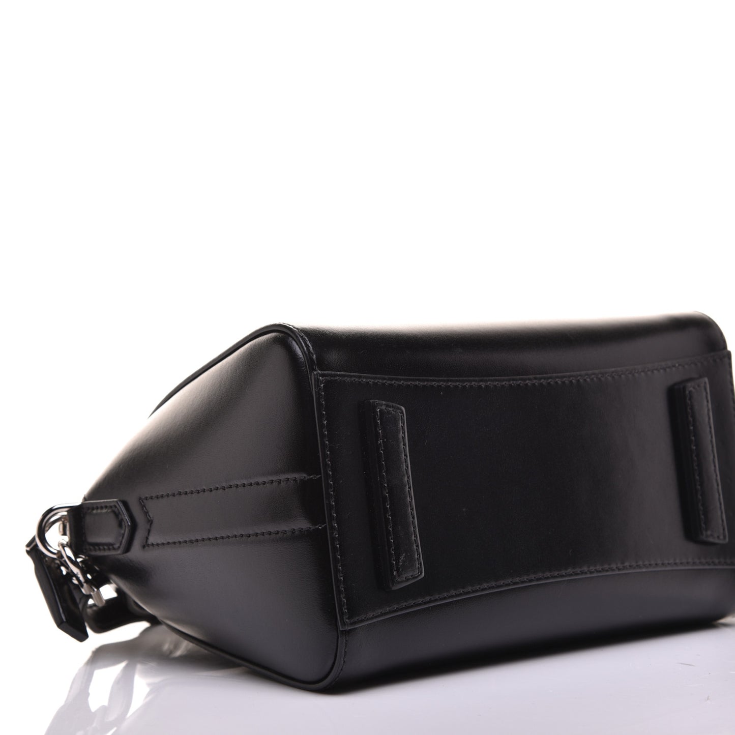 Shiny Lord Calfskin Mini Antigona Black