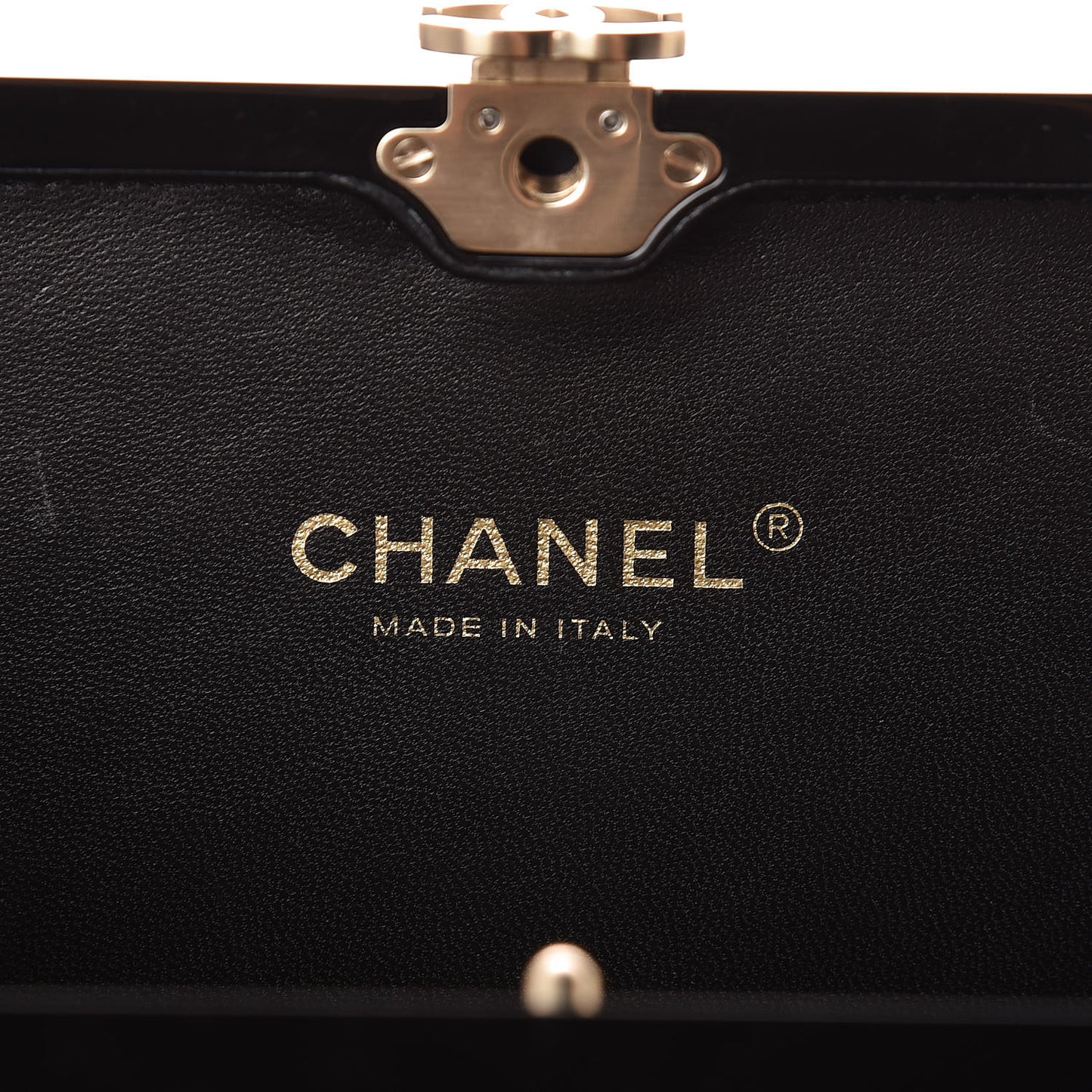 Plexiglass Gift Box Clutch Black