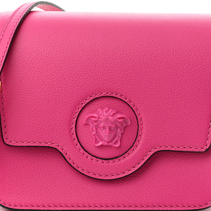 Versace Grained Calfskin La Medusa Shoulder Bag Pink Lilac 6 of 8