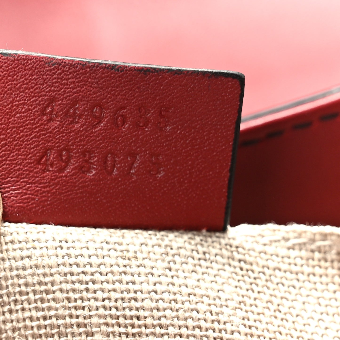 Microguccissima Medium Emily Chain Shoulder Bag Red