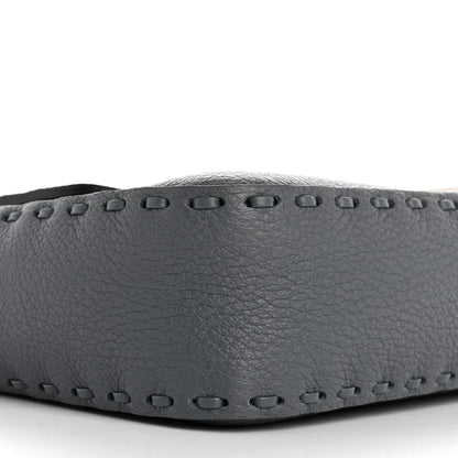 Fendi Cuoio Roma Sellerissima Nappa Sintetica Tape Stitch Mini Baguette Tempesta 9 of 13