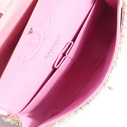 Chanel Tweed Medium Double Flap Pink 7 of 7