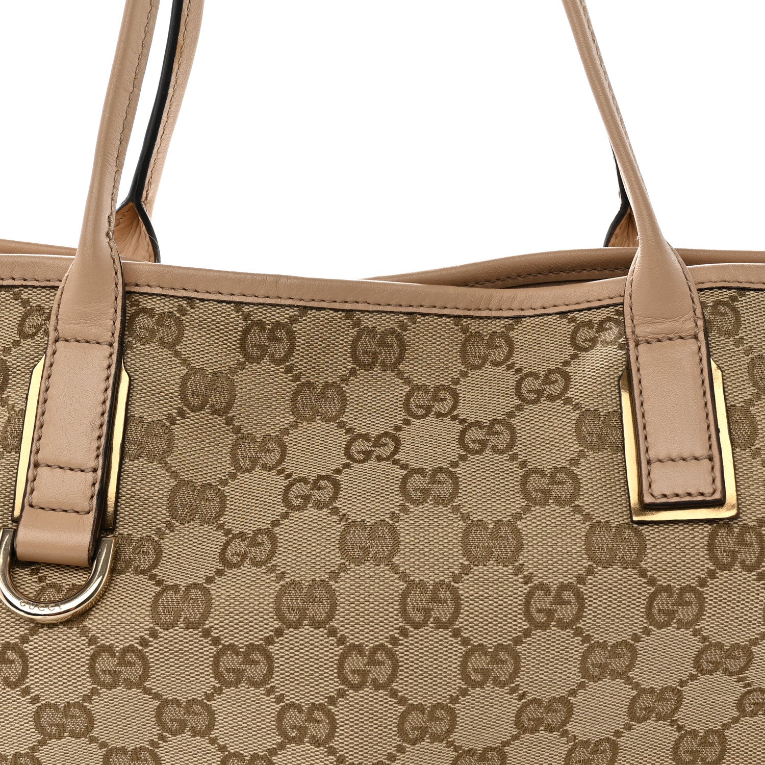 Gucci Monogram Medium New Britt Tote Beige 8 of 15