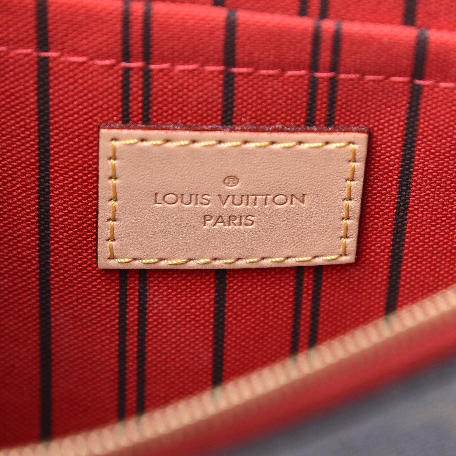 Louis Vuitton Monogram Neverfull MM GM Pochette Cherry 6 of 8