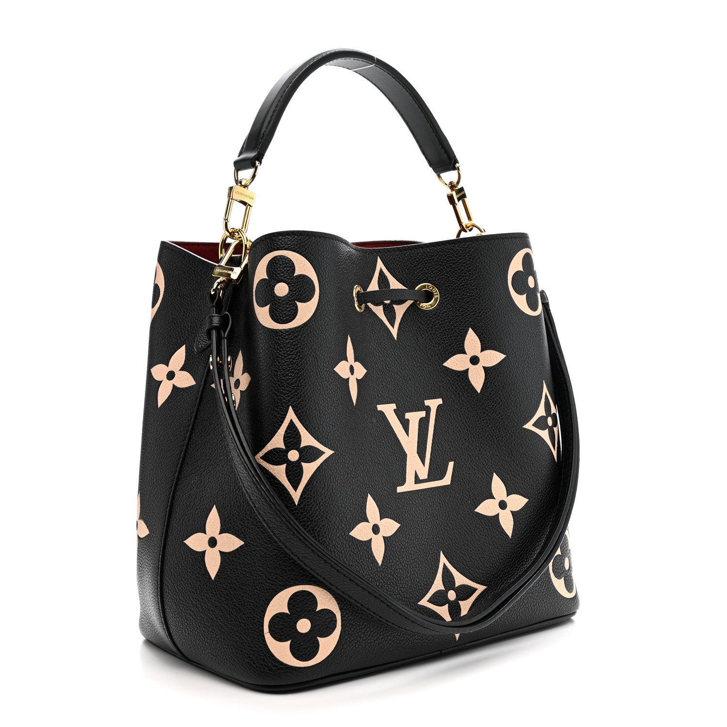 Louis Vuitton Empreinte Monogram Giant Neonoe Red Black Beige 4 of 10