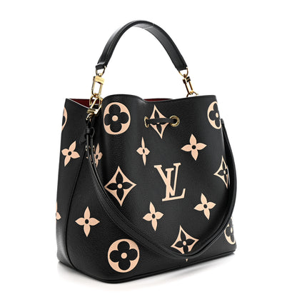 Louis Vuitton Empreinte Monogram Giant Neonoe Red Black Beige 4 of 10