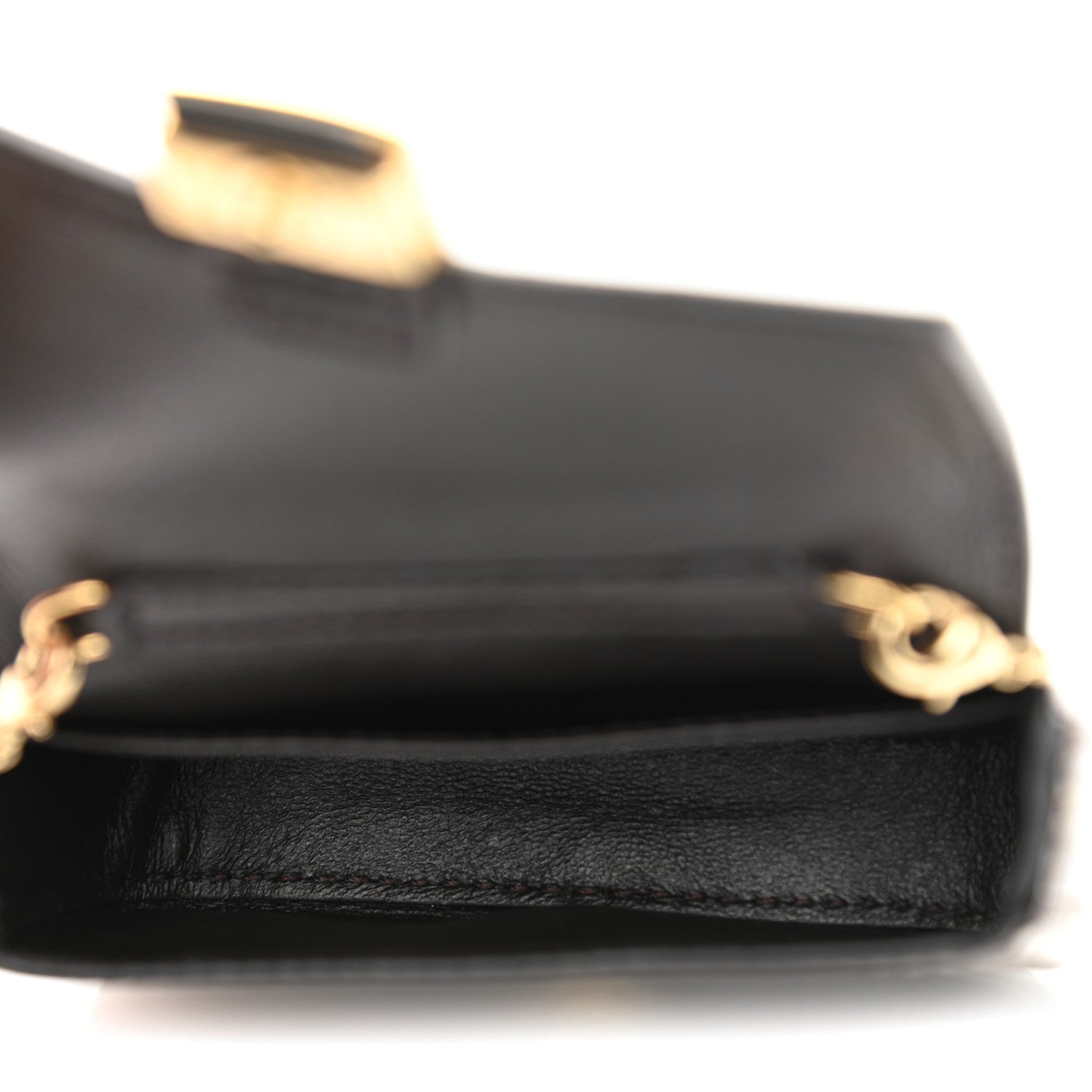 Fendi Glazed Fabric FF 1974 Nano Baguette Charm Mogano Panna 5 of 10