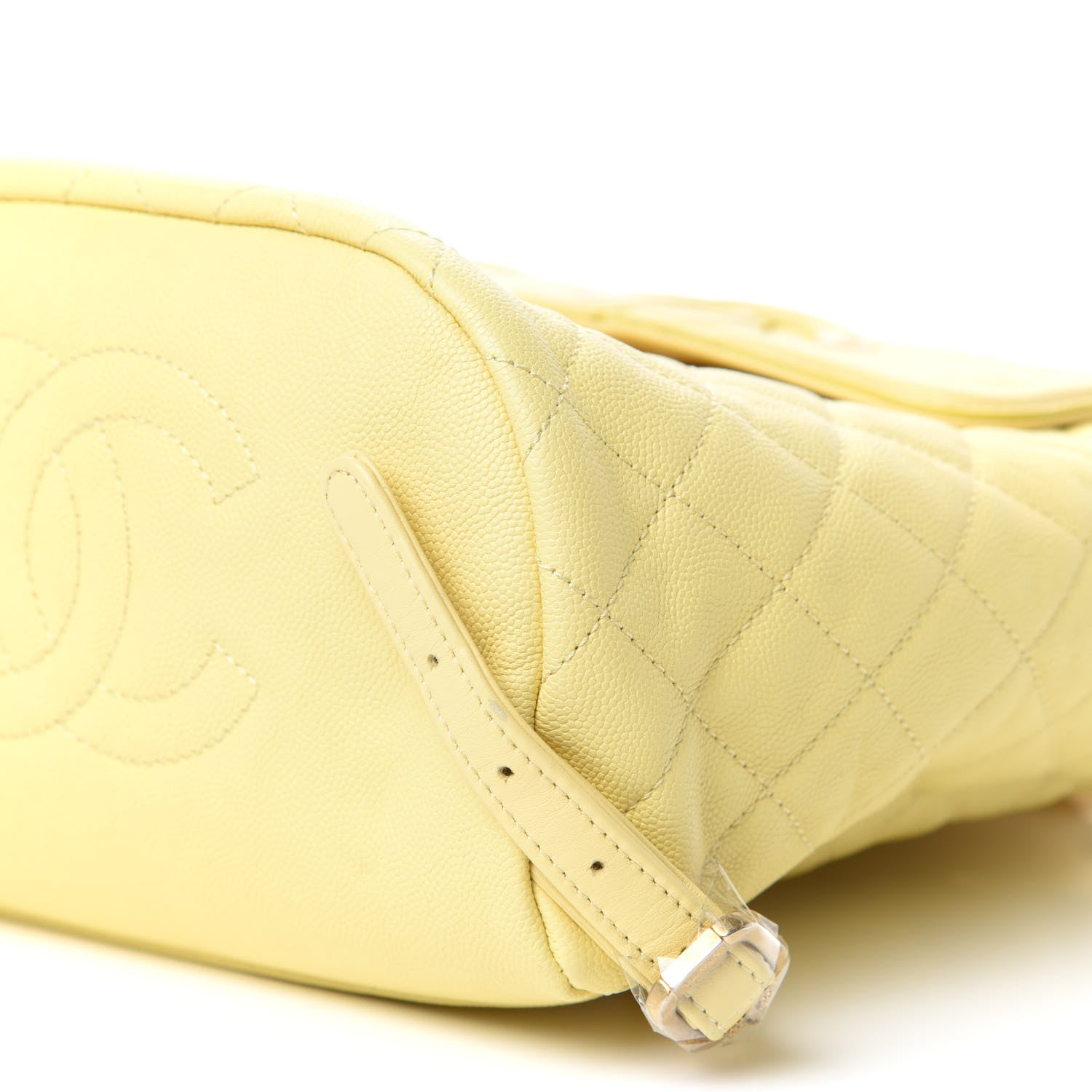 Chanel Caviar Quilted Filigree Backpack Yellow 7 of 8