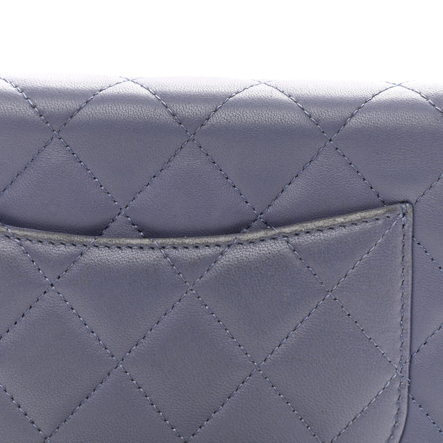 Lambskin Quilted Wallet On Chain WOC Lavender
