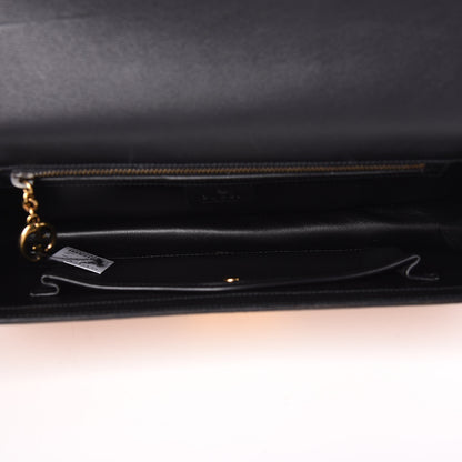 Gucci Metallic Crackled Calfskin 58 Clutch Fawn 5 of 9