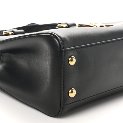 Gucci Calfskin Medium Sylvie Top Handle Tote Black 9 of 10